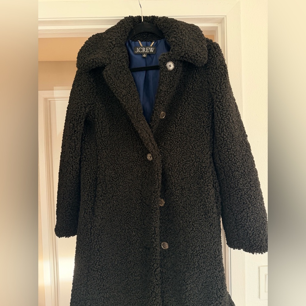 J. Crew Teddy sherpa topcoat